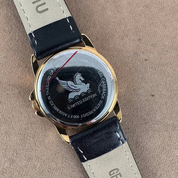 Special Tourneau Champagne Dial Pegasus Gold Watch Limited Edition - Picture 6 of 9